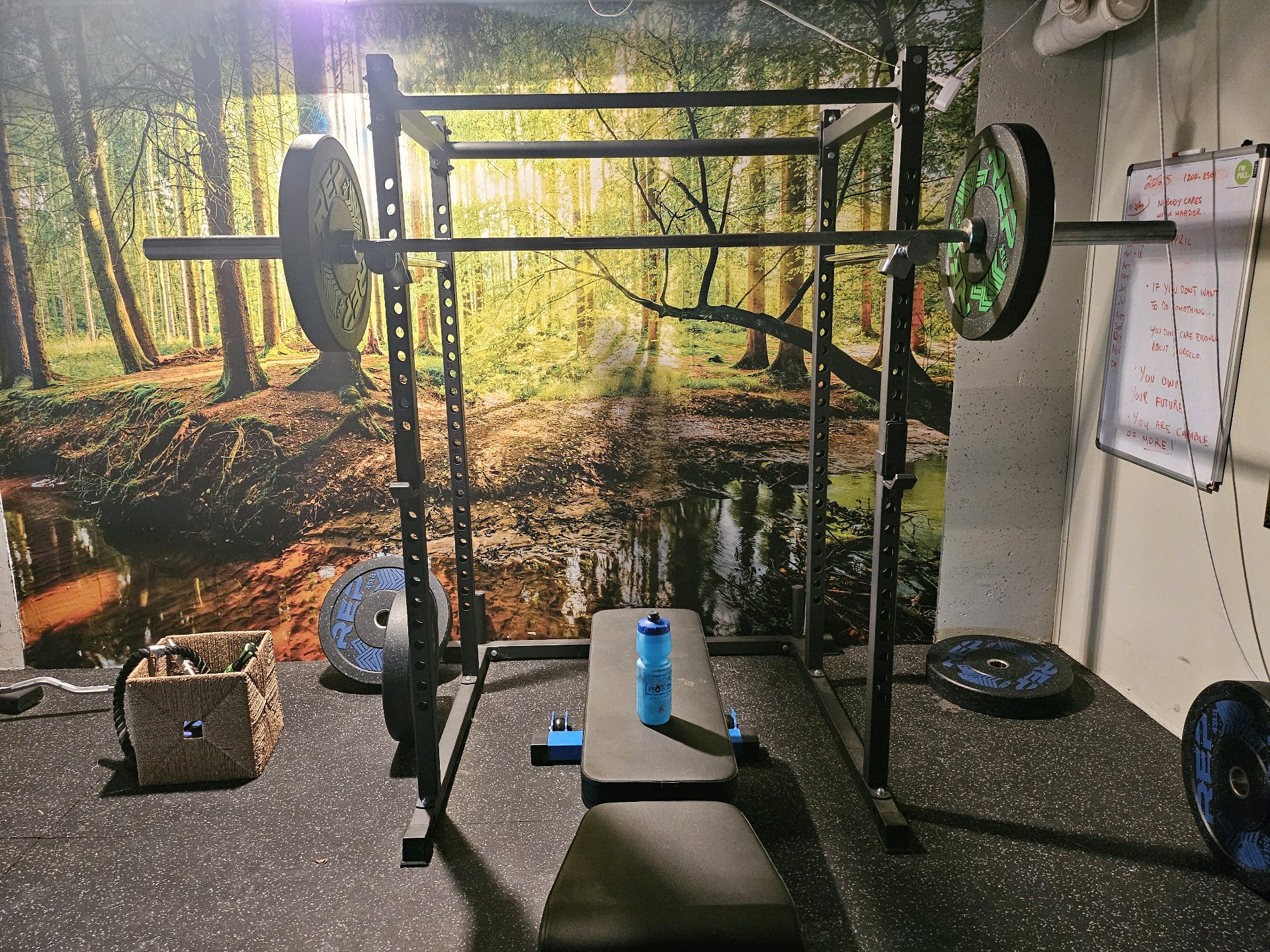 David's home training setup